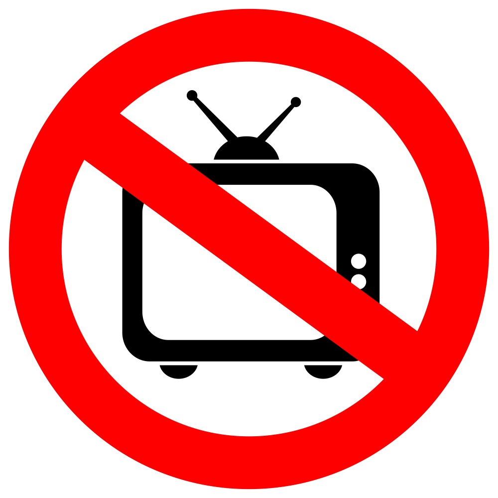 No tv sign