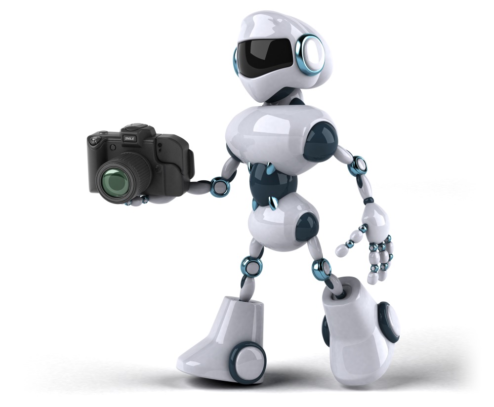Robot holding camera